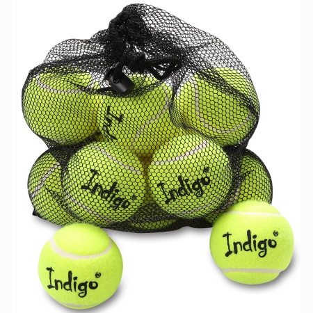 Купить Мяч для большого тенниса Indigo (12 шт в сетке) начальный уровень в Белинском 